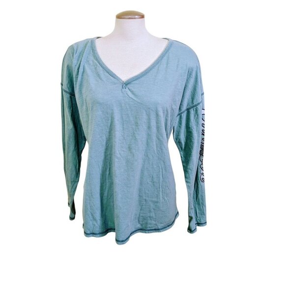 Carhartt Tops - Carhartt Womens XXL 20 Sage Green Loose Fit Logo Long Sleeve Tee T Shirt Top